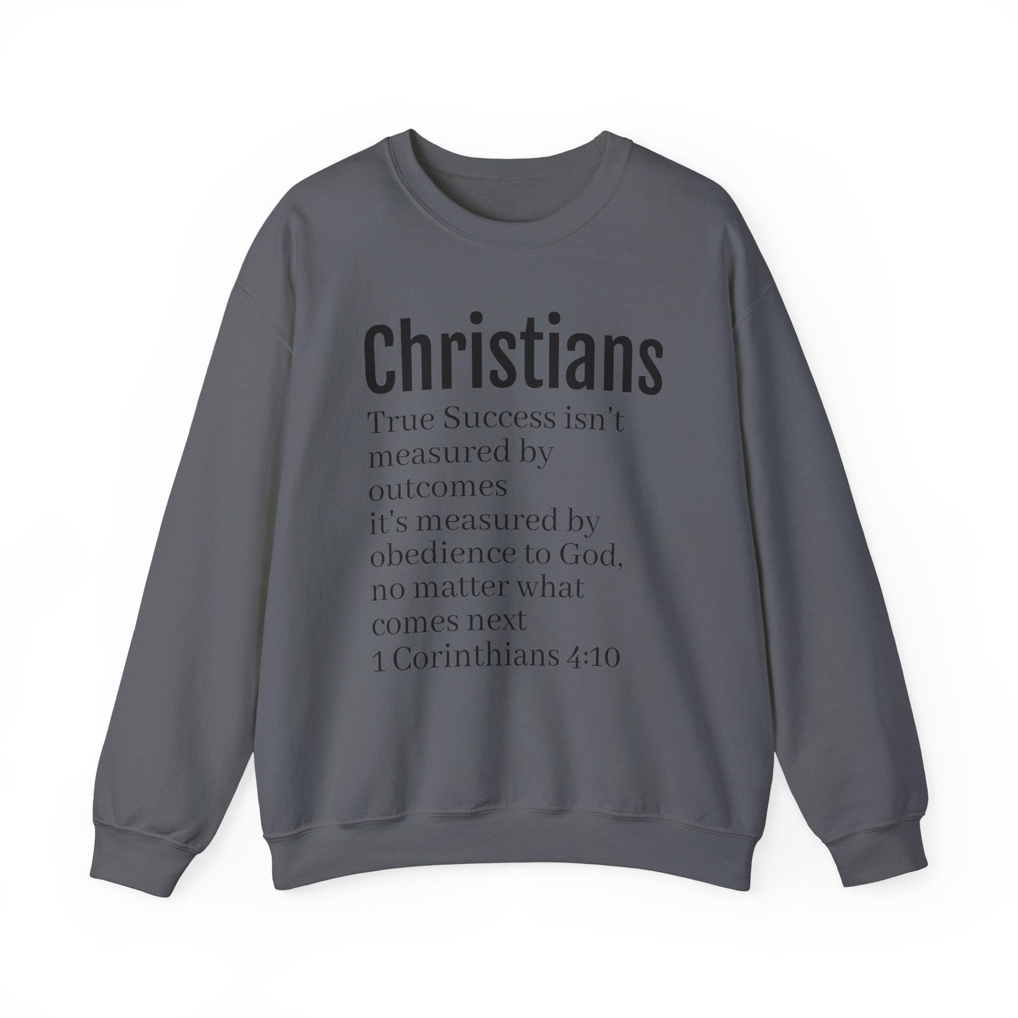 Christians Scripture Quote Sweatshirt | 1 Corinthians 4:10 Faith Crewneck - Image 37