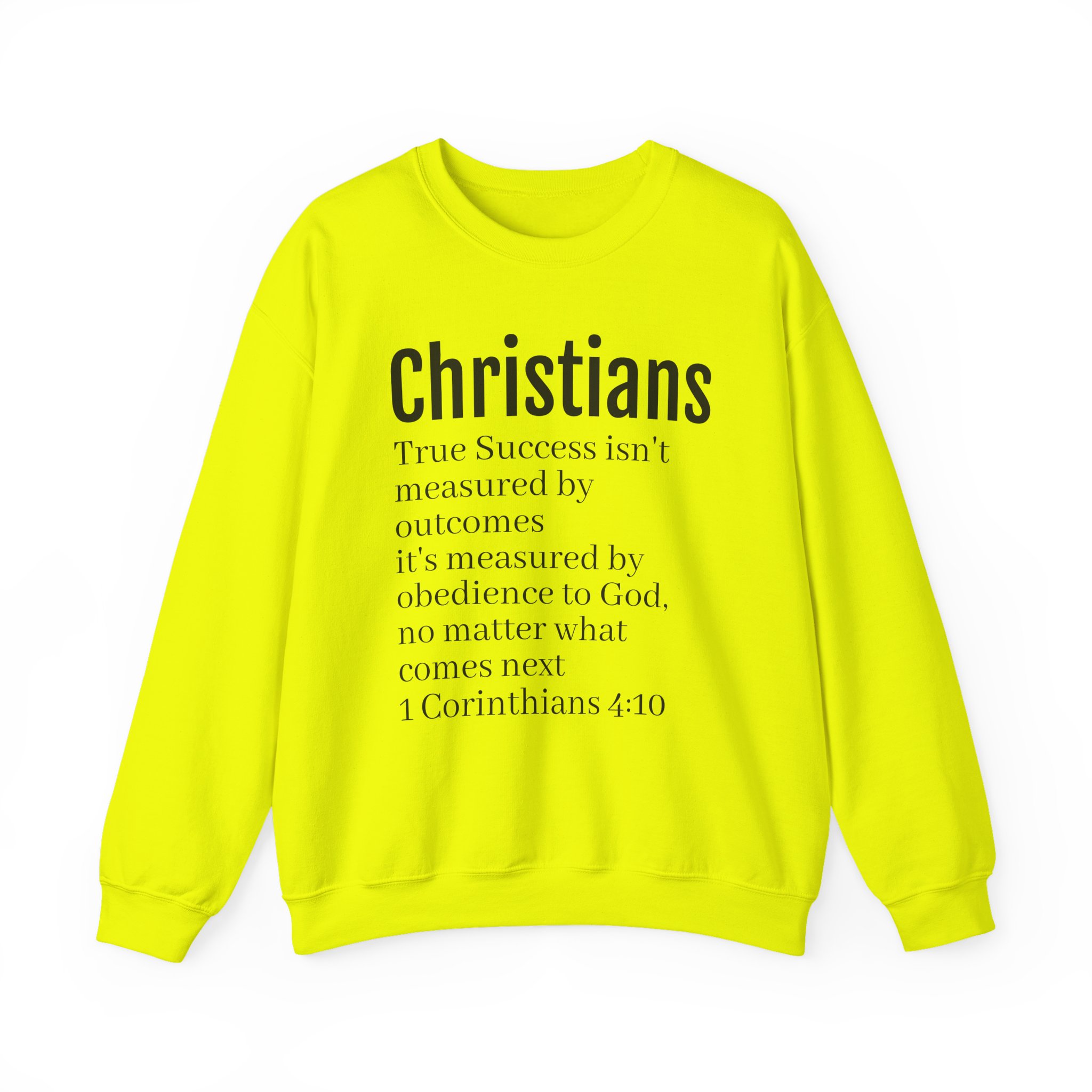 Christians Scripture Quote Sweatshirt | 1 Corinthians 4:10 Faith Crewneck - Image 24