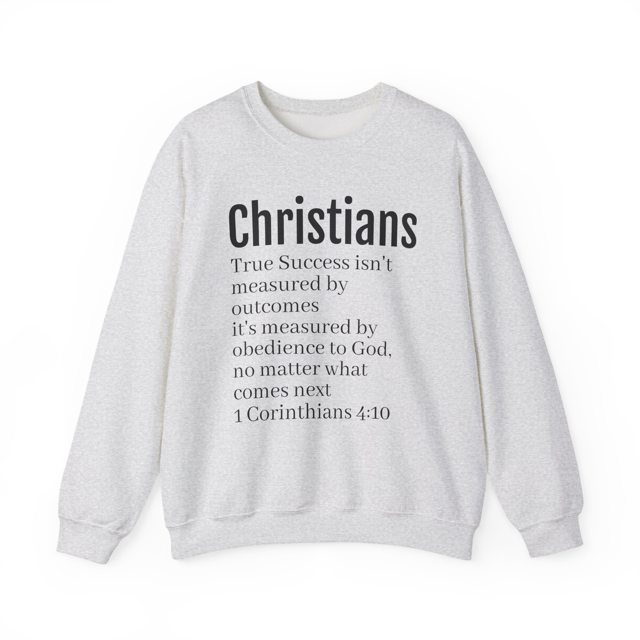 Christians Scripture Quote Sweatshirt | 1 Corinthians 4:10 Faith Crewneck - Image 5